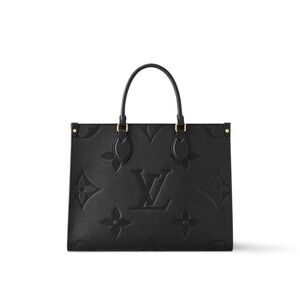 Louis Vuitton Black on the go Empriente Leather Monogram Tote Bag